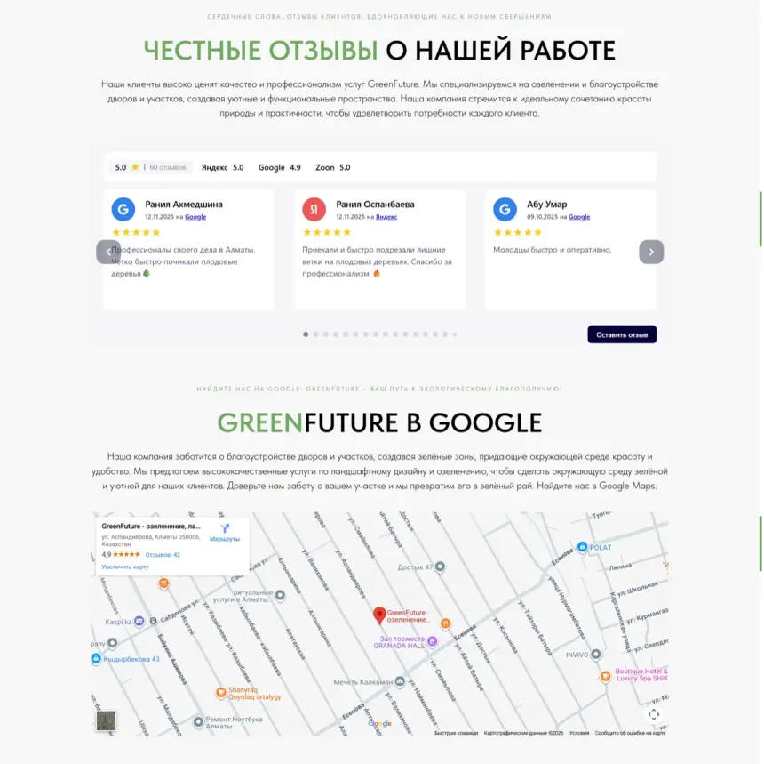 Портфолио ландшафтных проектов GreenFuture