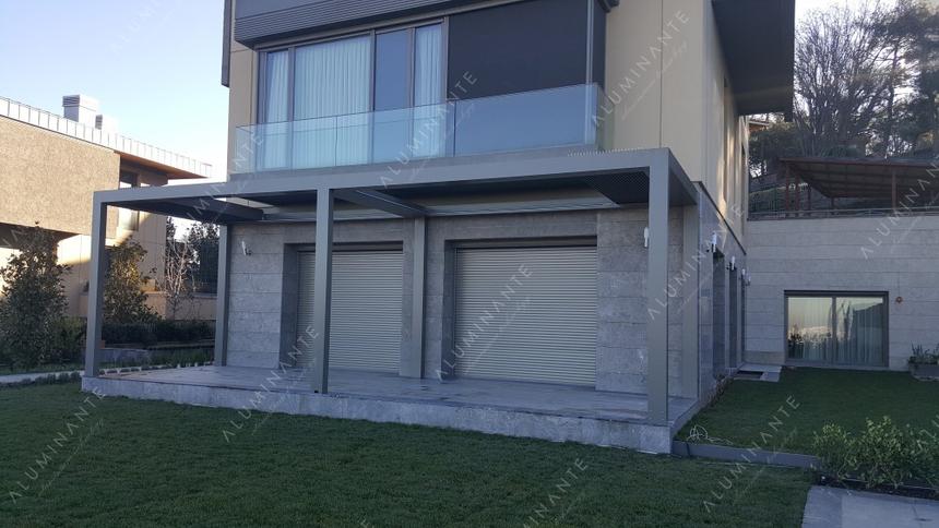 Wall-mounted ACURA louvered pergola 8&nbsp;×&nbsp;2.5 m, photo 11