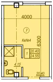 Однокомнатная квартира в ЖК Олимпиец — фото 1