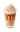 The Base Beverage Topping premix powder pouch with a decorative iced drink topped with whipped cream and chocolate drizzle. Adds creamy texture and visual appeal.
