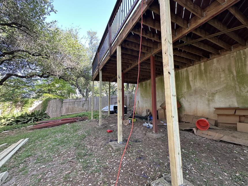 Cedar Park TX deck post replacement — photo 3