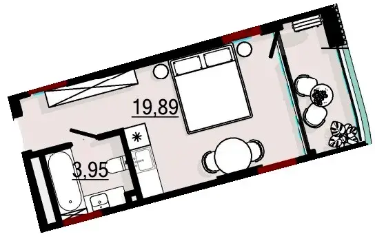 Студия Spatium Hotel — интерьер 3