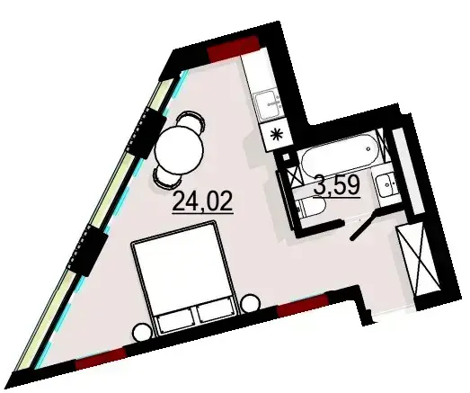 Студия Spatium Hotel — интерьер 4