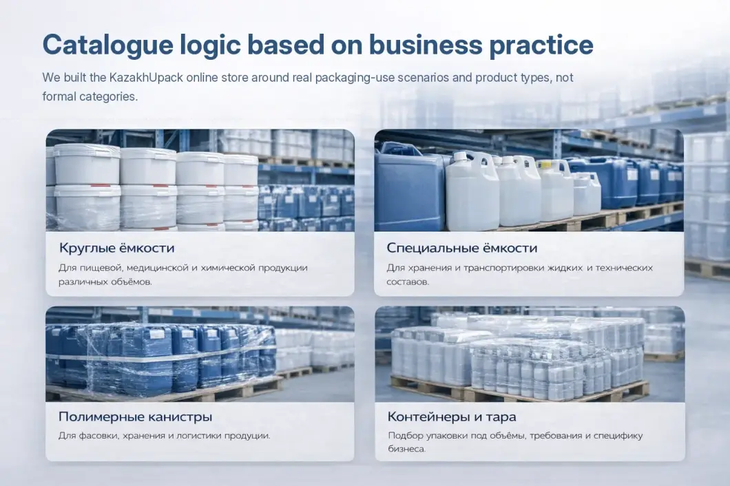 KazakhUpack catalogue logic based on real business practice